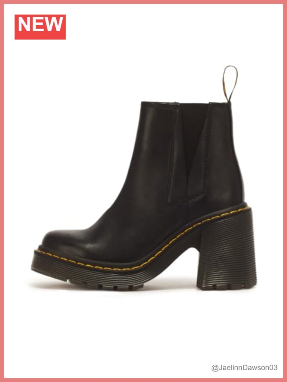 Dr. Martens Spence Leather Heeled Chelsea Boots Ankle